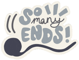 Lettering Ends Sticker