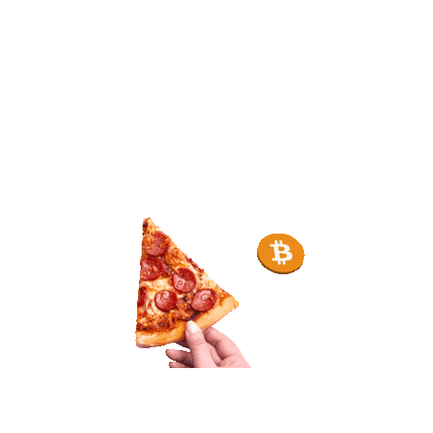 Pizza Bitcoin Sticker by BLOX  crypto app