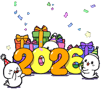 Partying New Year Sticker by Sappy Seals