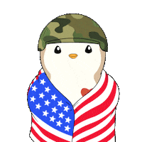 United States Usa Sticker by Pudgy Penguins
