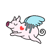Cute Pig Sticker by daniflowersbakery