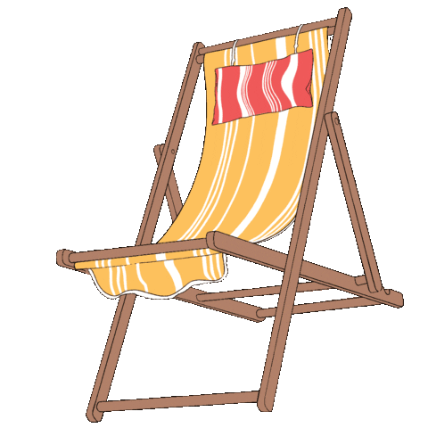 Beach Chair Sticker by Compania Fantastica