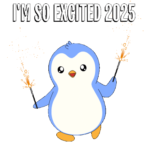 New Year Penguin Sticker by Pudgy Penguins
