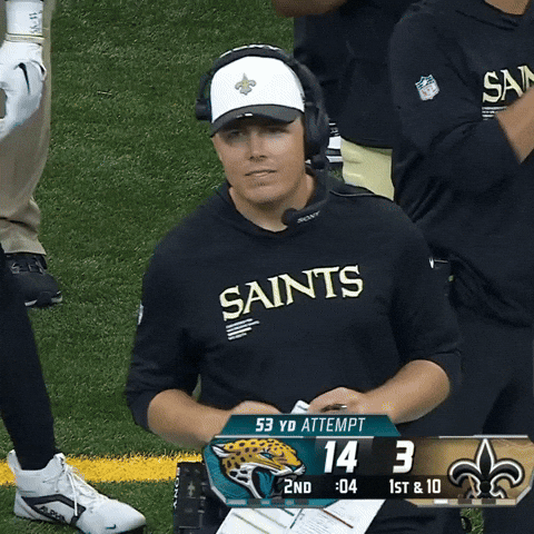 Football Laughing GIF by New Orleans Saints