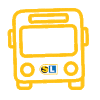 Bus Touringcar Sticker by Speelziek Opleidingen