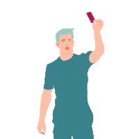 Red Card Football Sticker by lilianstolk