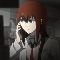Steins Gate Sigh GIF