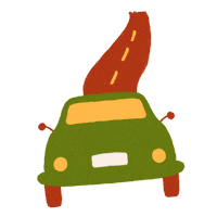 Driving Road Trip Sticker