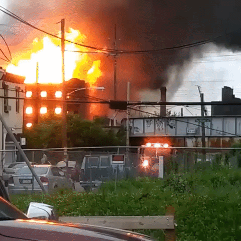 Eyewitnesses Astounded by Warehouse Inferno in North Philadelphia