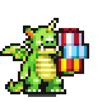 Dragon 8Bit Sticker