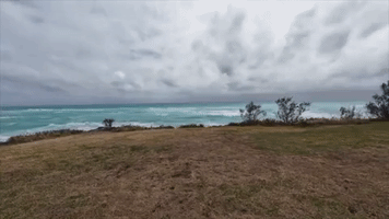 Surf Pounds Bermuda as Post-Tropical Storm Philippe Impacts Island