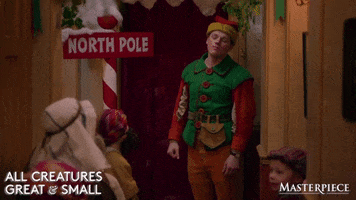 Christmas Eye Roll GIF by MASTERPIECE | PBS