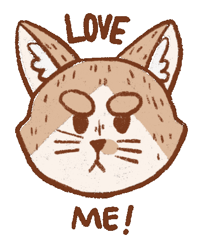 Sketchy-Saram giphyupload love cat kitty Sticker