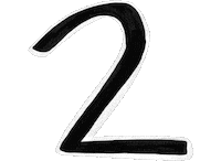 Number 2 Sticker