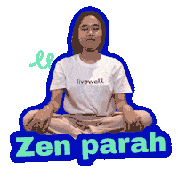 livewellindo yoga mental health pilates zen Sticker