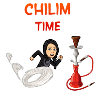 Hukka Chilim Sticker by Chiragh Baloch