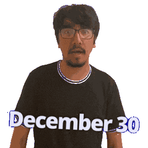 December Dec 30Th Sticker