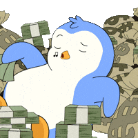 Money Im Rich GIF by Pudgy Penguins