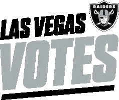 Voting Las Vegas Raiders Sticker by NFL