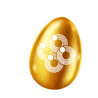 Gold Easter Sticker by Spielbanken Bayern