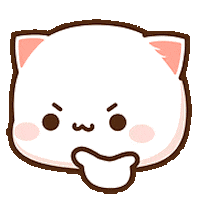 kawaiihoshi giphyupload cat peach cute cat Sticker