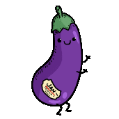 stokto vegan purple ass king Sticker