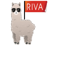 RIVA_Marketing alpaca riva riva solutions tech alpaca Sticker