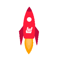 stimmt red space rock live Sticker
