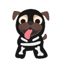 Trick Or Treat Dog Sticker by Order-In