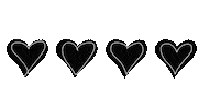 Black Heart Love Sticker