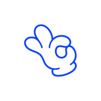 blijfcurieus good ok okay hand Sticker