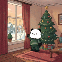 Merry Christmas Happy Holidays GIF by Kanpai Pandas