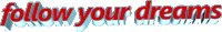 follow your dreams text Sticker by AnimatedText