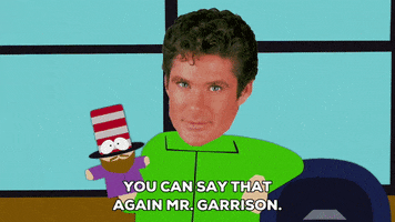 talking david hasslehoff GIF by South Park 