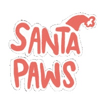 Santa Paws Sticker by Alphavet