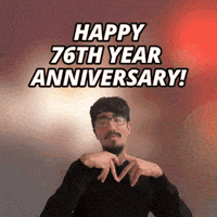 76 Year Anniversary GIF