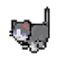artbyinky giphyupload cat 8bit sprite Sticker