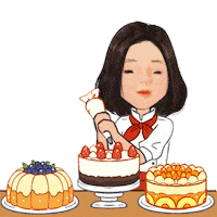 Cake Piping Sticker