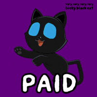 Glow Black Cat GIF by VeeFriends