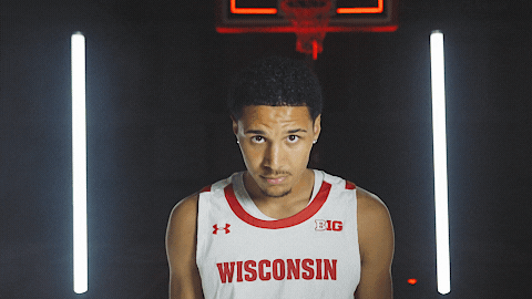 College Basketball Jordan GIF by Wisconsin Badgers