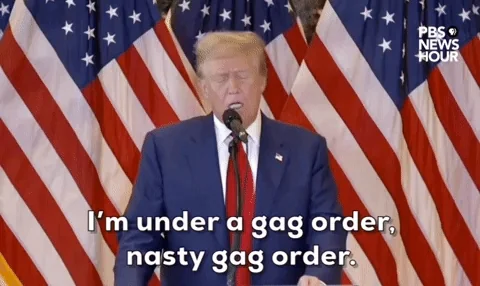 "I'm under a gag order." - GIPHY Clips