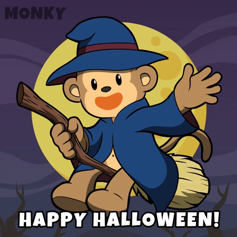 Flying Full Moon GIF by Wise Monkey Meme