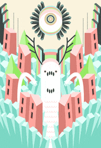 ShallowLagoon retro trippy psychedelic pop GIF
