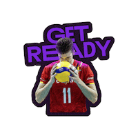 Serve Get Ready Sticker by Volleyball World