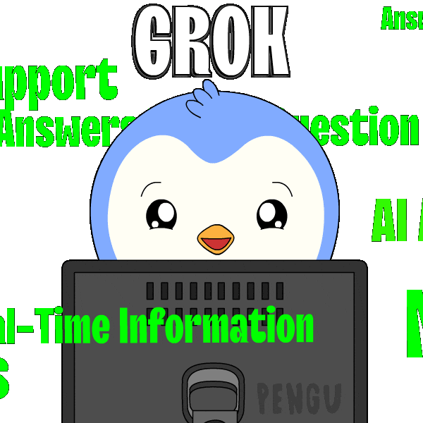 Calculate Artificial Intelligence Sticker by Pudgy Penguins