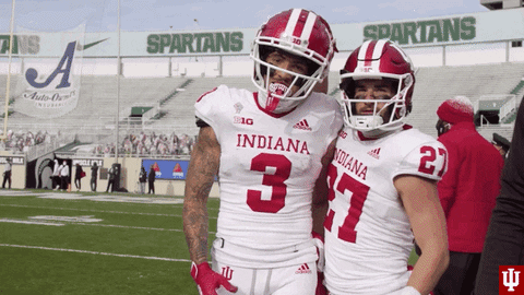 Football Flexing GIF by Indiana Hoosiers