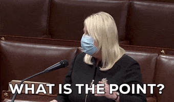 Debbie Lesko What Is The Point GIF by GIPHY News