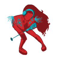 Hound Dog Sticker by Ars Nova