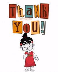 Thanks Thank You GIF by Zhotcita