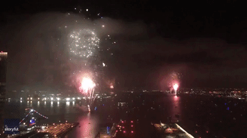 Fireworks Light Up Downtown San Diego